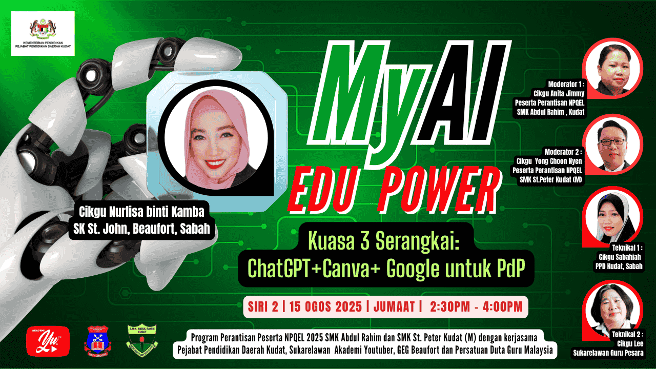  [LIVE] MyAI EDUPOWER SIRI 2 OLEH CIKGU NURLISA BINTI KAMBA | SK ST JOHN BEAUFORT, SABAH